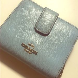 AUTHENTIC Coach Baby Blue Full Sized Wallet